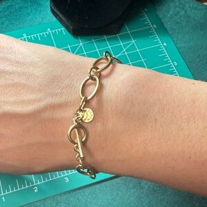 J. Crew 925‎ Gold Tone Chain Bracelet